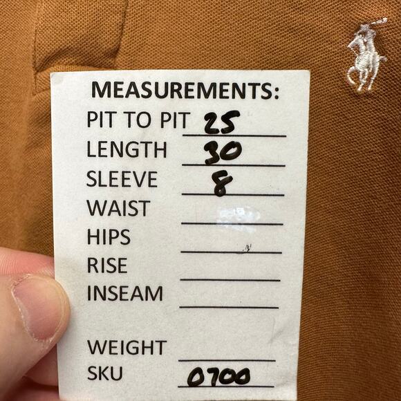 Polo By Ralph Lauren Short Sleeve 2 Button Burnt Orange Polo Shirt Mens 3XL - Picture 12 of 12